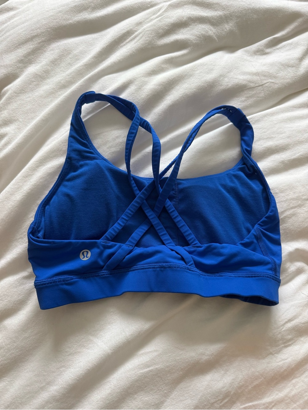 Lululemon Energy Bra Medium Support B–D Cup – Cerulean Blue – Size 4